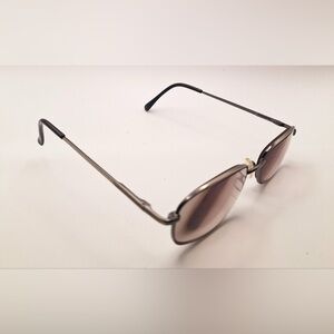 Modern Icon Gunmetal Oval Sunglasses Frames Only